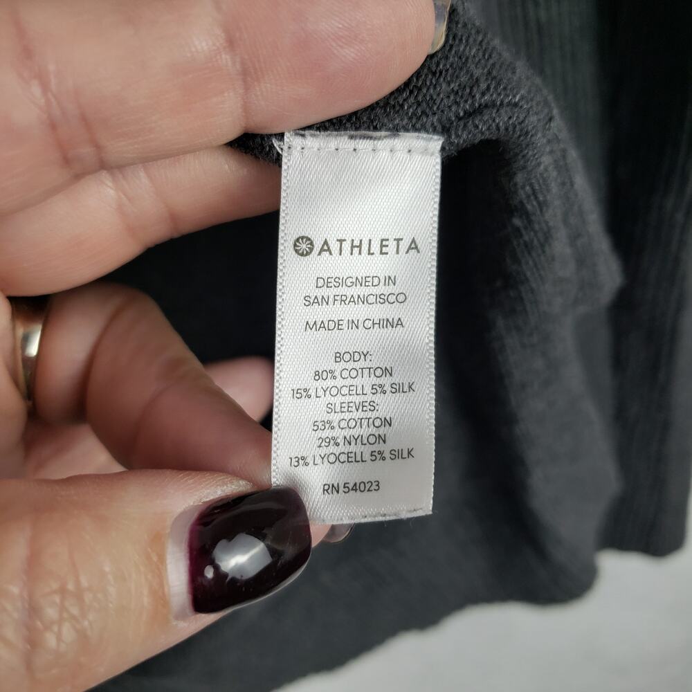 Athleta Women's S Crossback Split High Low Sweate… - image 4